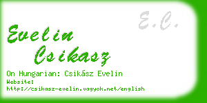 evelin csikasz business card