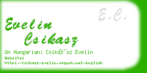 evelin csikasz business card